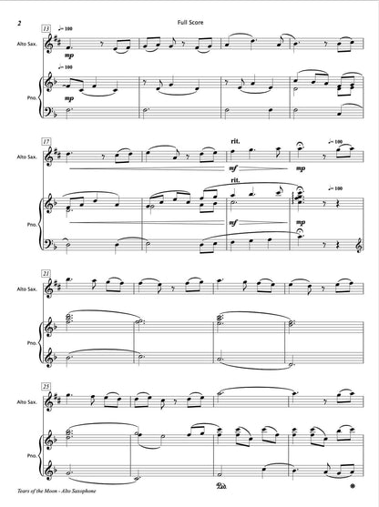 Tears of the Moon [Alto Saxophone & Piano] - Paul Barker Music 