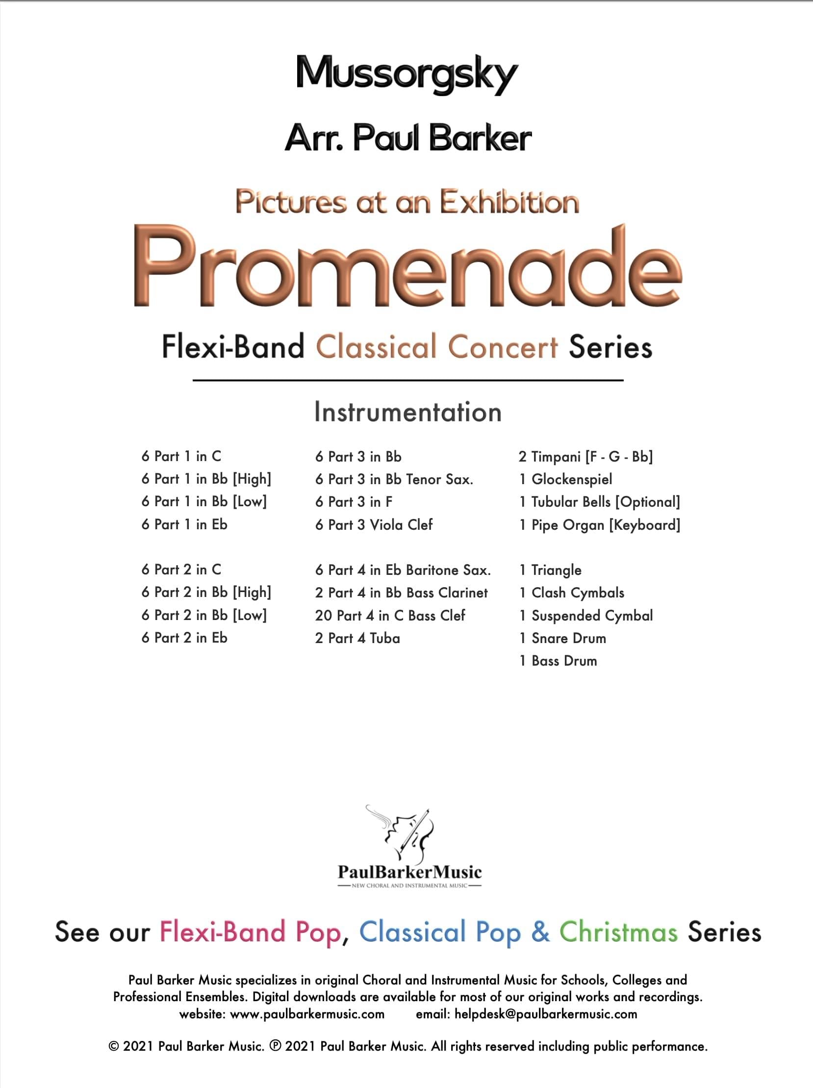 Pictures at an Exhibition [Promenade] - Paul Barker Music 