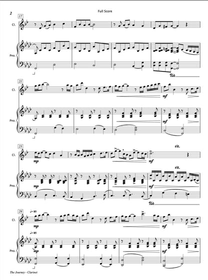 The Journey [Clarinet & Piano] - Paul Barker Music 