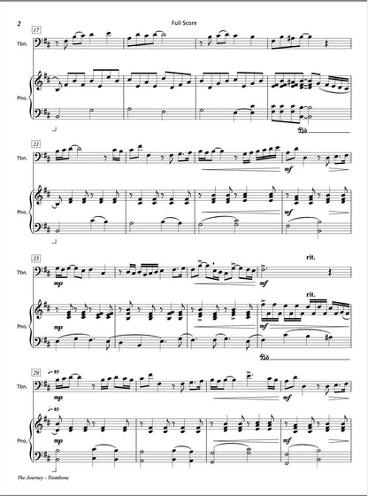 The Journey [Trombone & Piano] - Paul Barker Music 