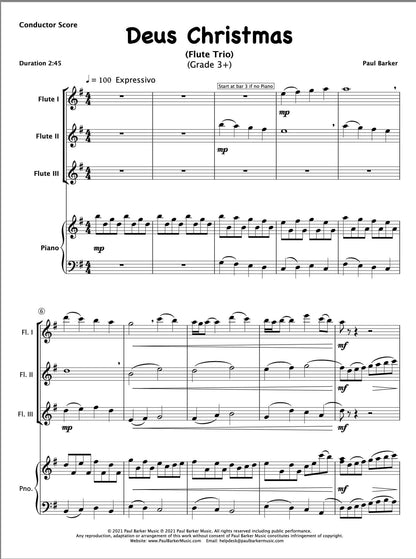 Deus Christmas (Flute Trio) - Paul Barker Music 