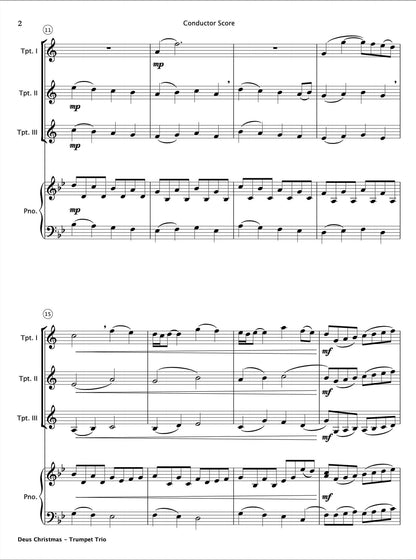 Deus Christmas (Trumpet Trio) - Paul Barker Music 
