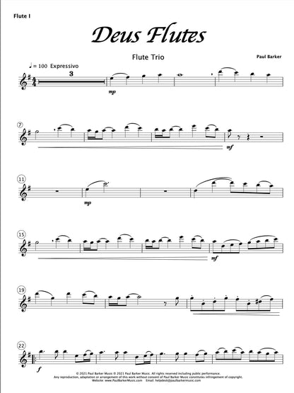 Deus  Flutes - Paul Barker Music 