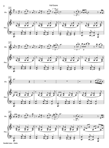 Parallel Lines (Violin & Piano) - Paul Barker Music 