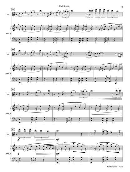 Parallel Lines (Viola & Piano) - Paul Barker Music 