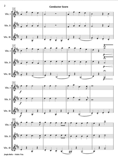 Jingle Bells (Violin Trio) - Paul Barker Music 