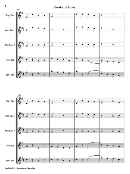 Jingle Bells (Saxophone Ensemble) - Paul Barker Music 