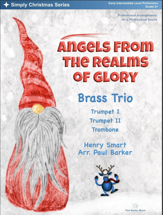 Angels From The Realms Of Glory (Brass Trio) - Paul Barker Music 