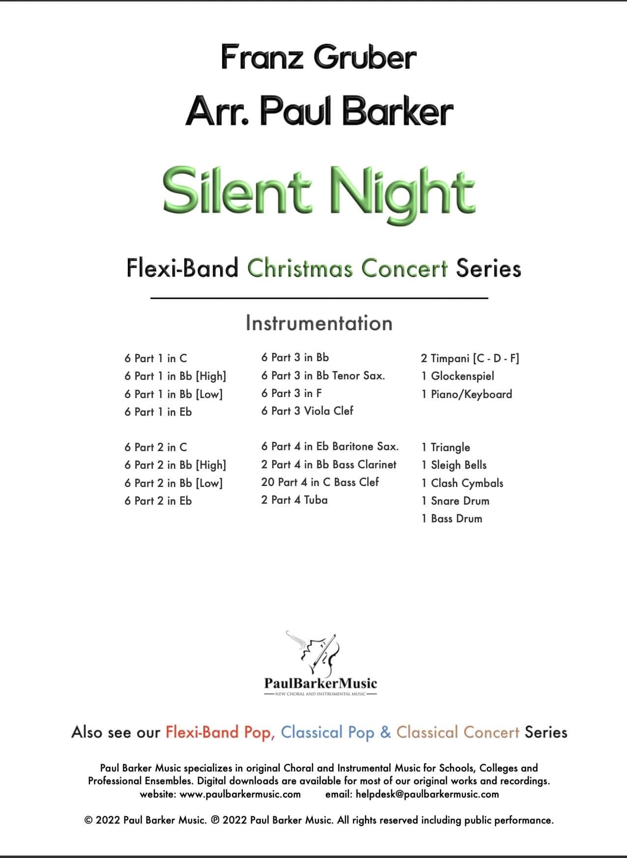 Silent Night (Flexi-Band) - Paul Barker Music 