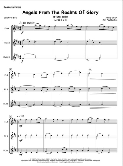 Christmas Flute Trios - Book 2 - Paul Barker Music 
