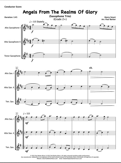Christmas Saxophone Trios - Book 2 - Paul Barker Music 