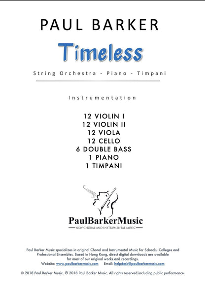 Timeless - Paul Barker Music 