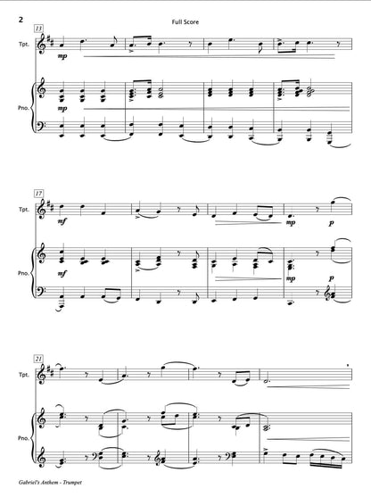 Gabriel's Anthem [Trumpet & Piano]