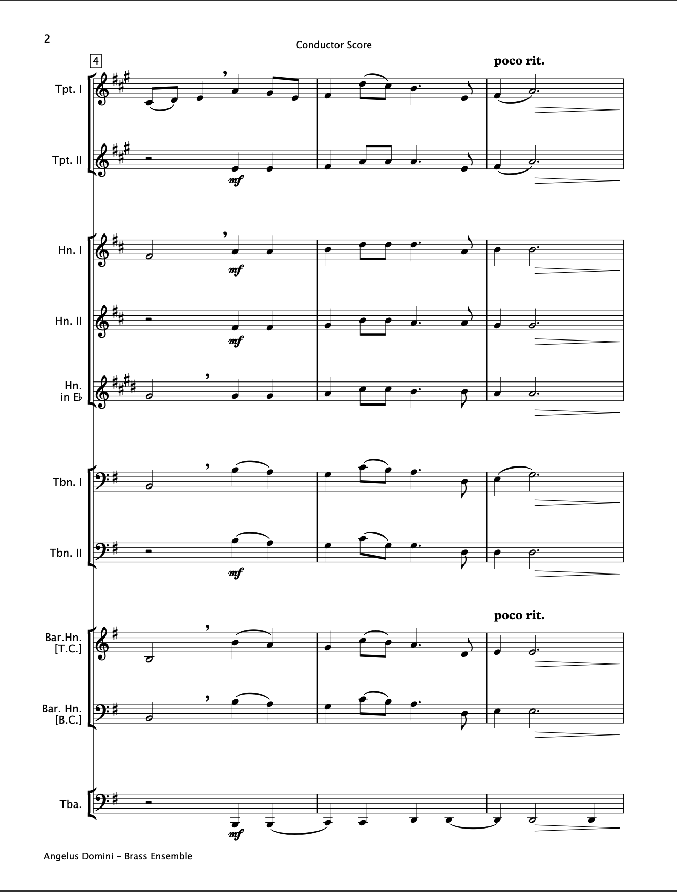 Angelus Domini (Brass Ensemble)