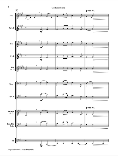Angelus Domini (Brass Ensemble)