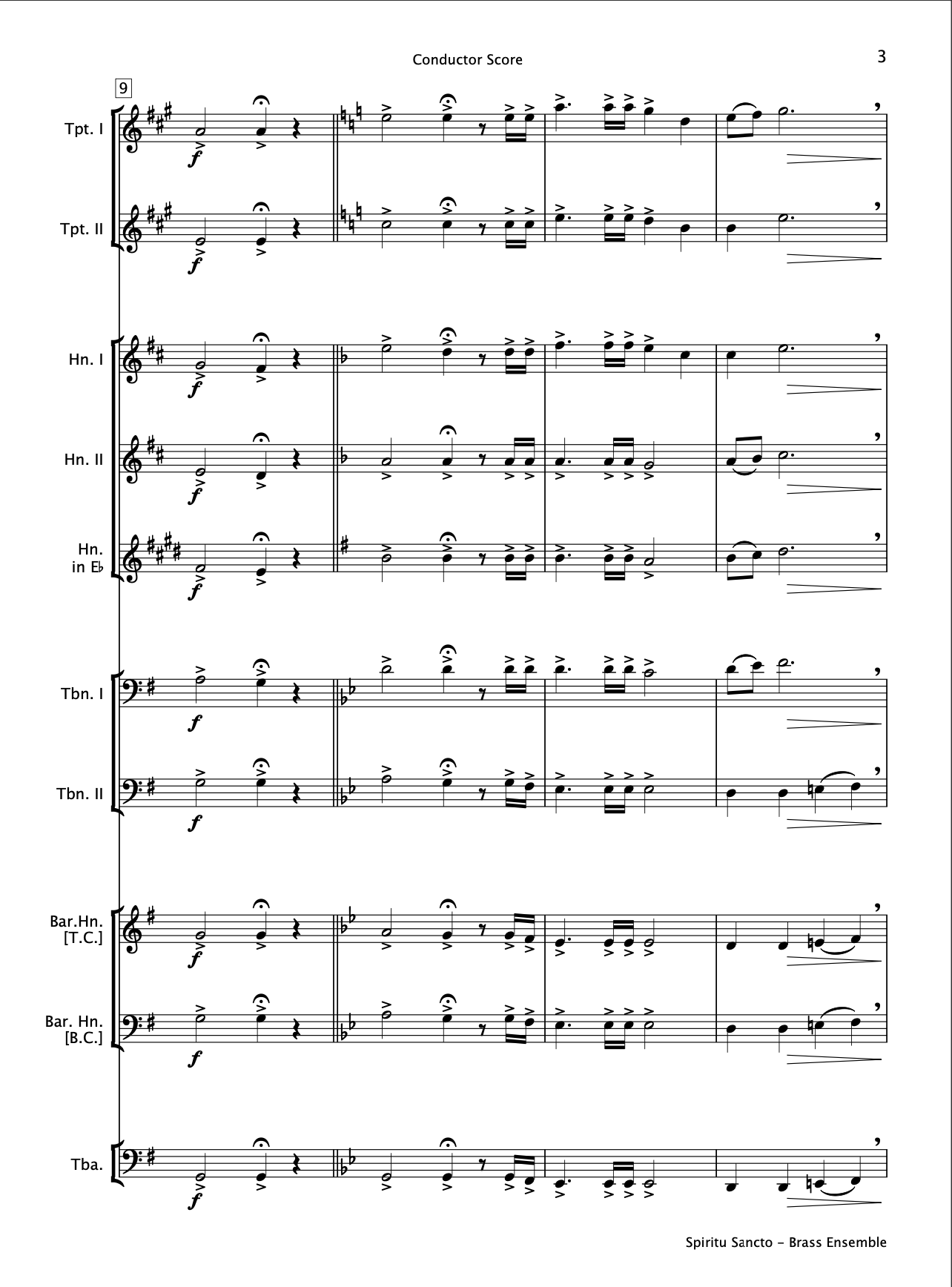 Spiritu Sancto (Brass Ensemble)