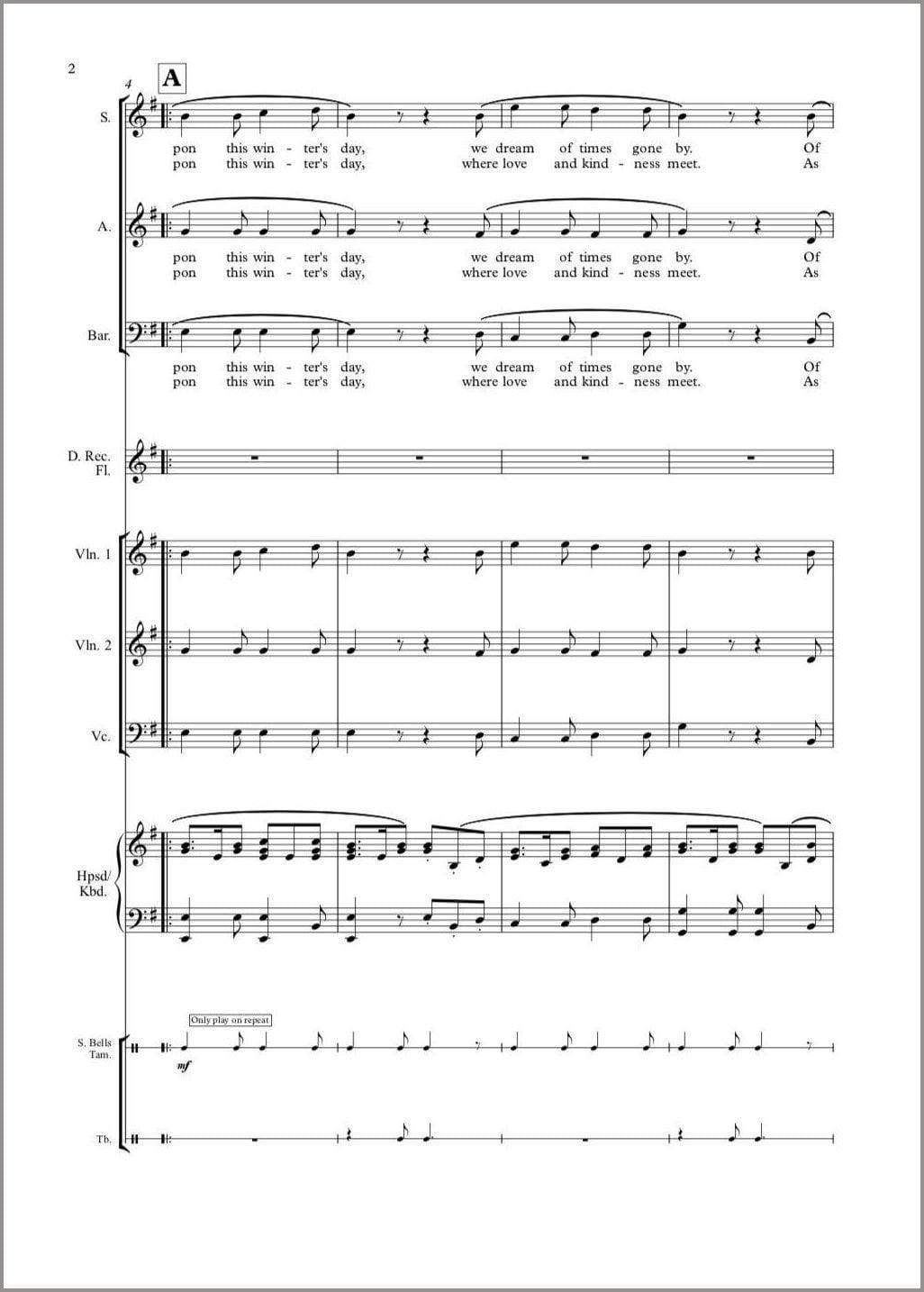 A Madrigal Christmas - Paul Barker Music 
