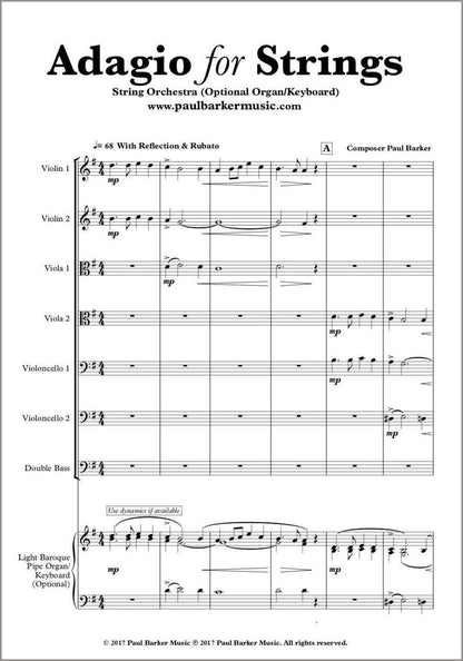 Adagio For Strings - Paul Barker Music 