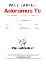 Load image into Gallery viewer, Adoramus Te (Full Orchestra) - Paul Barker Music 
