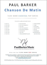 Load image into Gallery viewer, Chanson De Matin - Paul Barker Music 