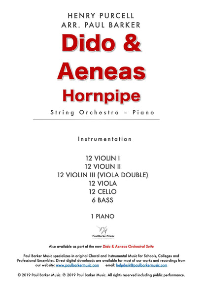 Dido & Aeneas - Hornpipe - Paul Barker Music 