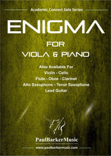 Load image into Gallery viewer, Enigma (Viola &amp; Piano) - Paul Barker Music 