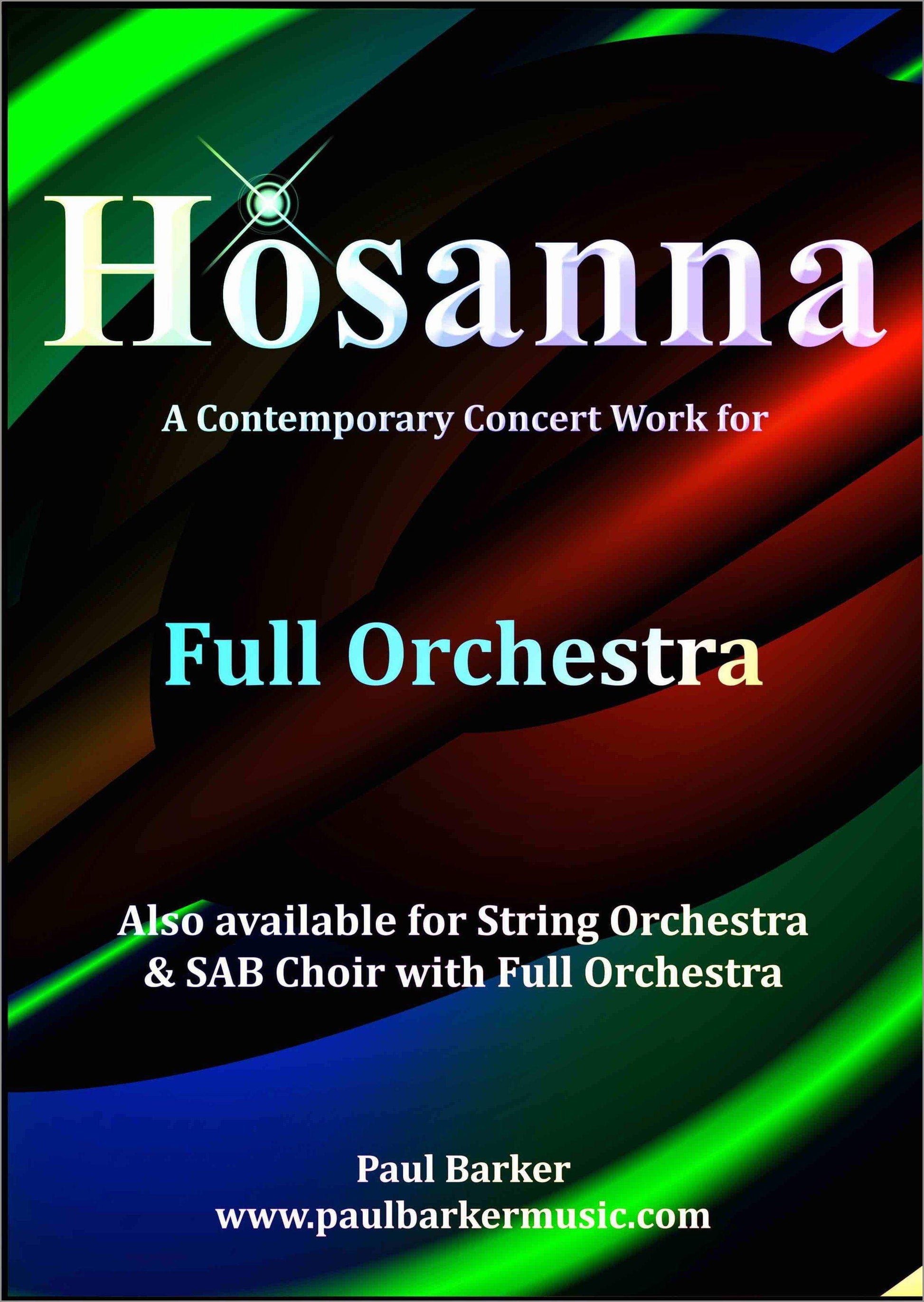 Hosanna (Full Orchestra) - Paul Barker Music 