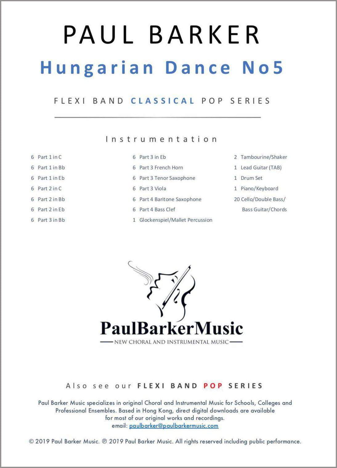 Hungarian Dance No 5 - Paul Barker Music 