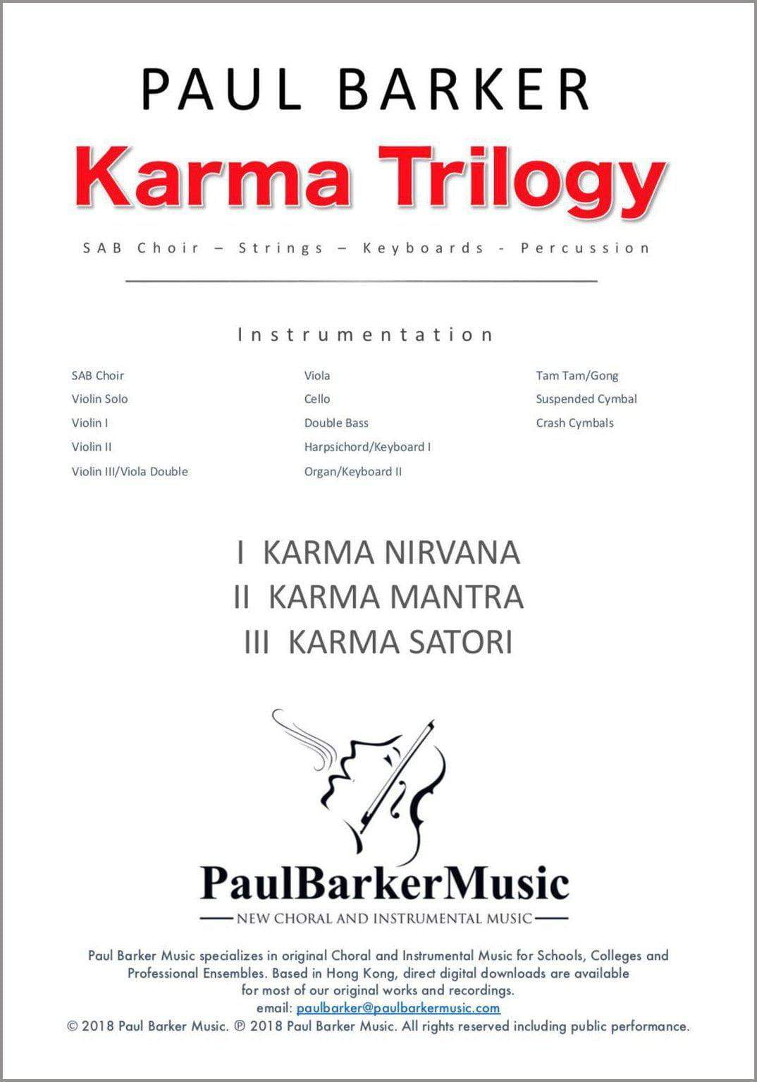 Karma Trilogy - Paul Barker Music 