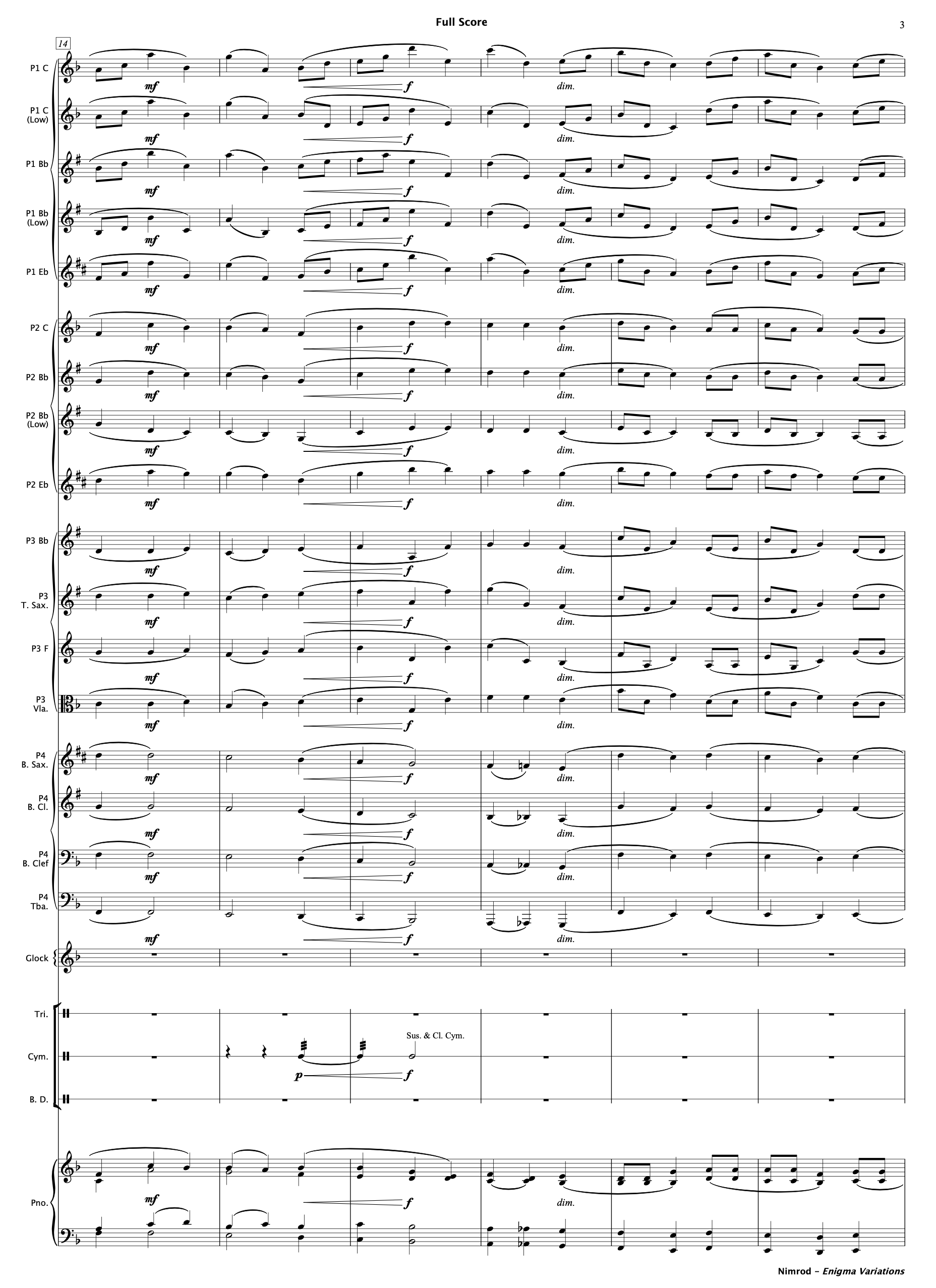 Nimrod (Enigma Variations) - Paul Barker Music 