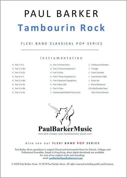 Tambourin Rock - Paul Barker Music 