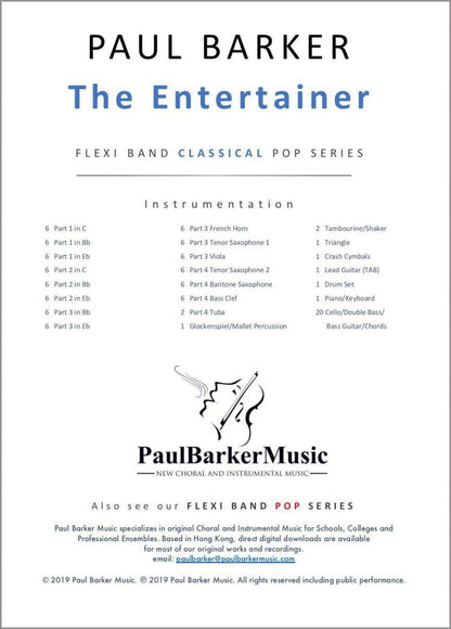 The Entertainer - Paul Barker Music 
