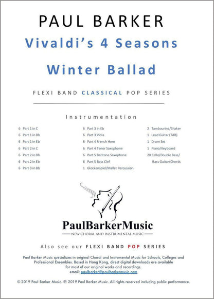 Vivaldi's 4 Seasons Winter Ballad - Paul Barker Music 