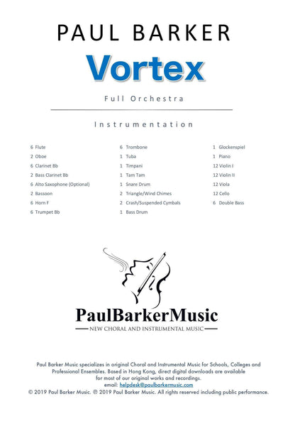 Vortex (Full Orchestra) - Paul Barker Music 